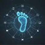 Digital footprint with network connections