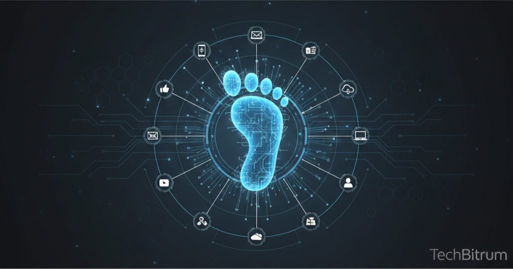 Digital footprint with network connections