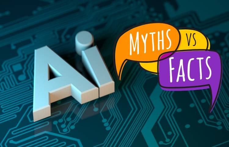 Bold written Text "AI Myth vs Facts